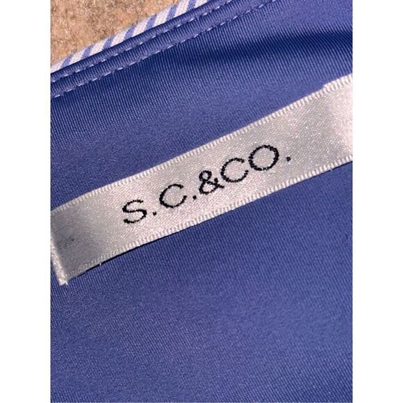NEW WITH TAGS SC & Co Skorts Size XXL Blue Stripe Tummy Control Athletic Stretch - Picture 5 of 10